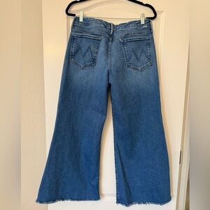 MOTHER Flare Wide Leg Jeans in Classic Blue